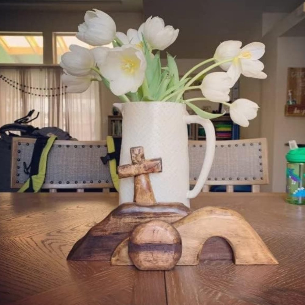 Easter Tomb Scene & Cross Decoration Bundle: Complete Your Easter Tray - Picture 2 of 6